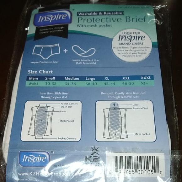 Inspire protective brief for men - Picture 3 of 7